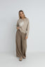 RHYTHM SANCTUARY CREW NECK KNIT JUMPER - TAUPE