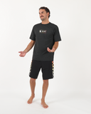 T&C SCORPION S/S SURF TEE - BLACK HEATHER