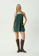 INKA SEERSUCKER MINI DRESS - REVERB PINE CHECK