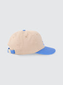 WORSHIP SHADOW CHERUB 6 PANEL SHORT BRIM HAT - BLUE - TAN