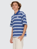 WORSHIP SHADOW CHERUB SHORT SLEEVE GOLF POLO - BLUE
