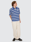 WORSHIP SHADOW CHERUB SHORT SLEEVE GOLF POLO - BLUE