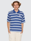 WORSHIP SHADOW CHERUB SHORT SLEEVE GOLF POLO - BLUE