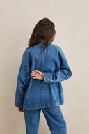 SHORELINE DENIM BLAZER - INDIGO
