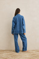 SHORELINE DENIM BLAZER - INDIGO