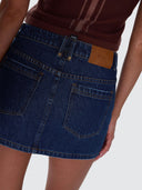 THRILLS SOPHIE MID RISE MINI SKIRT - RINSED INK