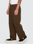 THRILLS STAGGER BIG SLACKER CROPPED PANT - POSTAL BROWN
