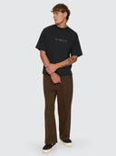 THRILLS STAGGER BIG SLACKER CROPPED PANT - POSTAL BROWN