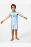 RIP CURL BOY STATIC UPF LONG SLEEVE SPRING SUIT - BLUE