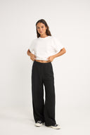 RHYTHM STEVIE WIDE LEG PANT - BLACK