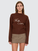 THRILLS STUDIO ISSUE KNIT SWEATER - BROWN