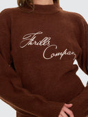 THRILLS STUDIO ISSUE KNIT SWEATER - BROWN