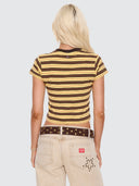 SUPERNOVA STRIPE TEENY TEE - GOOD TIME YELLOW
