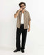 RHYTHM TANNER CHECK SS SHIRT - TOBACCO