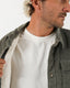 T&C THE RANCH CORD JACKET - MILITARY
