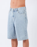 T&C THRIFT DENIM SHORT - BLEACHED BLUE