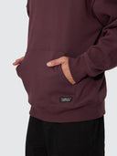 THRILLS MILITARY SLOUCH PULL ON HOOD - AUBERGINE