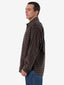 THRILLS UNION CORD CHECK LONG SLEEVE SHIRT - CHARCOAL ROSE