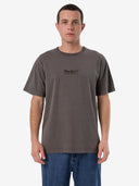 THRILLS WORKWEAR EMBRO MERCH FIT TEE - CHARCOAL ROSE