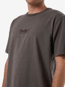 THRILLS WORKWEAR EMBRO MERCH FIT TEE - CHARCOAL ROSE