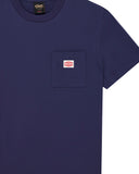 DEUS EX MACHINA PARTS & SERVICE POCKET TEE - FRENCH BLUE