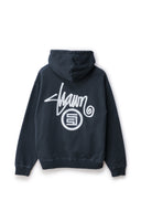 SHAWN DOT  ZIP THRU HOOD - WASHED NAVY