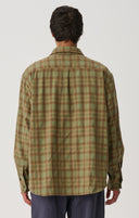 PLAID LS OVERSHIRT - SAGE