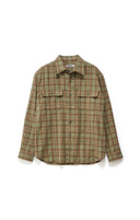 PLAID LS OVERSHIRT - SAGE