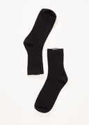 AFENDS THE ESSENTIAL - RIB SOCKS - BLACK