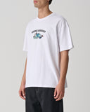 S/DOUBLE RUNNING MAN SS TEE - WHITE