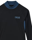 DEUS EX MACHINA SNAKE LONG SLEVE RASH TOP - BLACK