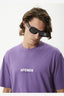 AFENDS VINYL - RECYCLED RETRO FIT TEE - FADED PURPLE