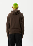 AFENDS THROWN OUT - RECYCLED PULL ON HOOD - COFFEE