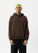 AFENDS THROWN OUT - RECYCLED PULL ON HOOD - COFFEE