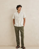 RHYTHM VACATION STRIPE SS SHIRT - NATURAL