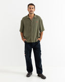 RHYTHM WASH CHECK RELAXED SS SHIRT - GREEN