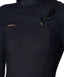 WOMENS HYPERFREAK CHEST ZIP 3/2MM - BLACK