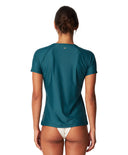 SALINA SS UV TEE - DEEP TEAL