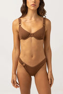 RHYTHM AVOCA RING UNDERWIRE TOP - CHOCOLATE