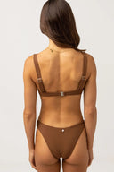 RHYTHM AVOCA RING UNDERWIRE TOP - CHOCOLATE