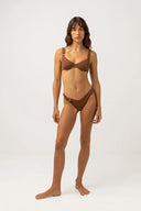 RHYTHM AVOCA RING UNDERWIRE TOP - CHOCOLATE