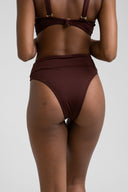RHYTHM HI HIP BANDED PANT CHOCOLATE BIKINI BOTTOM MOUNTSURFSHOP