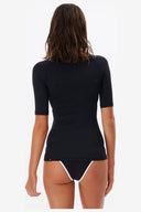 RIPCURL RIP CURL CLASSIC SURF SHORT SLEEVE UV RASH TOP - BLACK