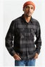 BRIXTON BOWERY LONG SLEEVE FLANNEL - BLACK/CHARCOAL