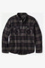 BRIXTON BOWERY LONG SLEEVE FLANNEL - BLACK/CHARCOAL