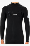 RIPCURL RIP CURL KIDS DAWN PATROL 32MM CHEST ZIP WETSUIT - BLACK