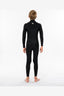 RIPCURL JUNIOR DAWN PATROL 43MM CHEST ZIP WETSUIT - BLACK.