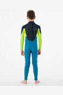 RIPCURL RIP CURL BOYS OMEGA 3/2MM BACKZIP WETSUIT - NAVY