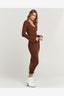 CHARLIE HOLIDAY TINA MIDI DRESS - CHOCOLATE