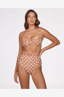 CHARLIE HOLIDAY MARLEY HIGH WAIST BRIEF SPOT MOUNT SURF SHOP